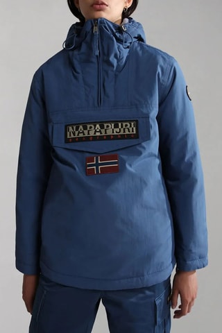 Windjack met Capuchon Rainforest - Kobaltblauw - Napapijri