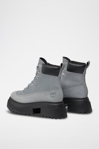 Leren Platform Enkellaarzen Sky - Lichtgrijs - Timberland