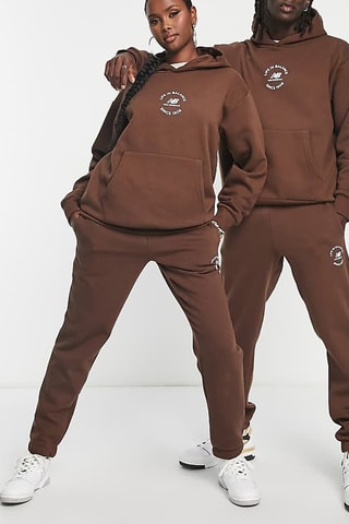 Sweater met Capuchon Life in Balance - Bruin - New Balance