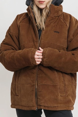 Gewatteerde Velours Jas Ashburn - Bruin - Vans