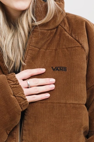 Gewatteerde Velours Jas Ashburn - Bruin - Vans