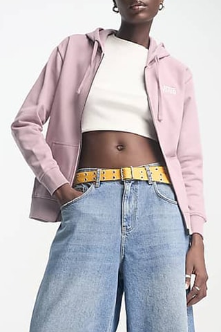 Sweater met Capuchon Drop V Crop - Roze - Vans