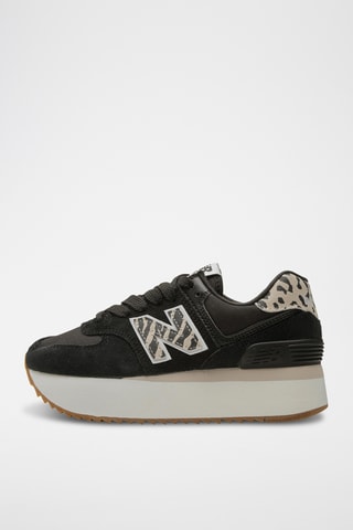 Nubuck Platform Sneakers - Zwart - New Balance