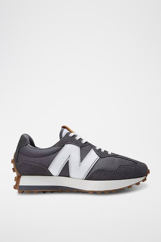 Nubuck Sneakers 327 - Zwart en Wit - New Balance