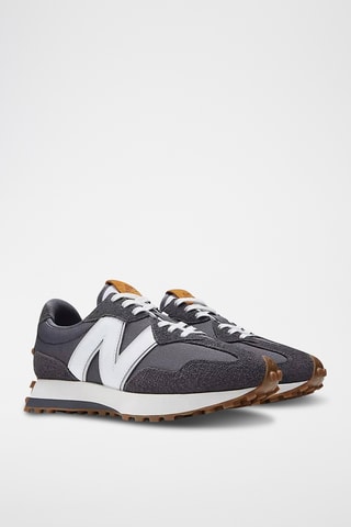 Nubuck Sneakers 327 - Zwart en Wit - New Balance