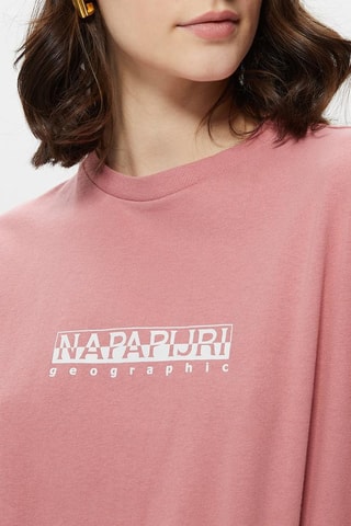 Cropped T-shirt Box - Roze - Napapijri