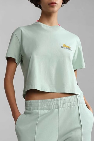 T-shirt Chira - Lichtgroen - Napapijri