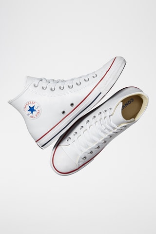 Leren Hoge Sneakers Chuck Taylor Hi - Wit - Converse