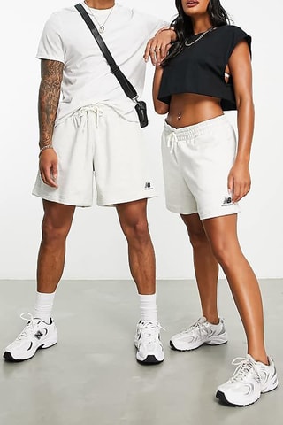 Short - Gemêleerd Lichtgrijs - New Balance