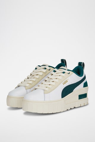 Wedge Sneakers en cuir Mayze - Wit - Puma