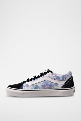 Leren Sneakers tie and dye Old Skool - Zwart en Paars - Vans