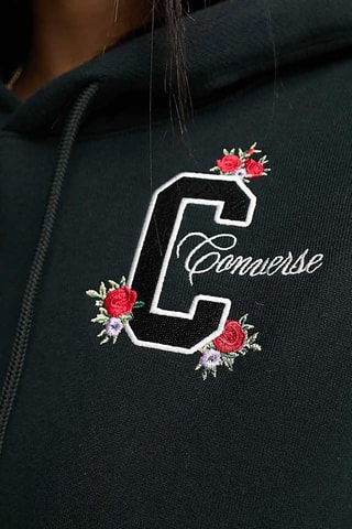Sweater met Capuchon Floral Embroidery - Zwart - Converse
