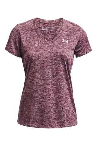 T-shirt Tech V-Neck - Gemêleerd Paars - Under Armour