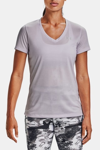 T-shirt - Gemêleerd Paars - Under Armour