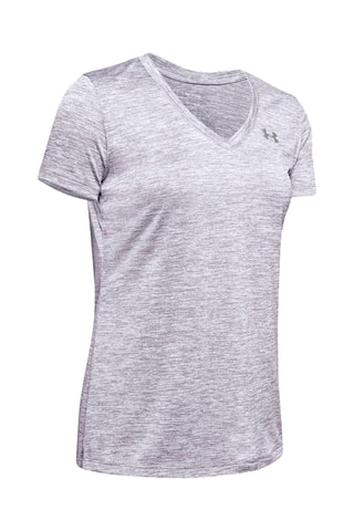 T-shirt - Gemêleerd Paars - Under Armour