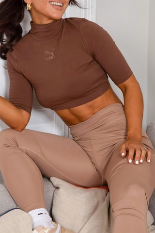 Trainingslegging Hoge Taille Training x Stef Fit - Beige - Puma
