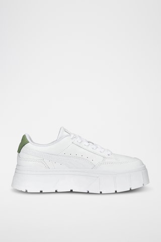 Leren Platform Sneakers Mayze Stack - Olijfgroen - Puma
