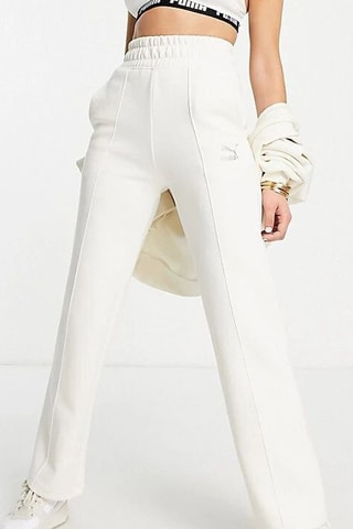 Broek Straight Hoge Taille - Wit - Puma