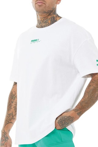 Oversized T-shirt Acid Bright - Wit - Puma