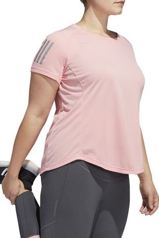 Hardloopshirt Plus - Roze - Adidas