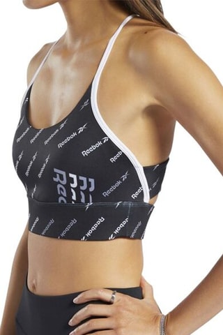 Sportbeha AOver Logo - Zwart - Reebok