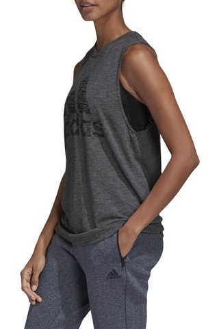 Trainingsshirt - Gemêleerd Zwart - Adidas