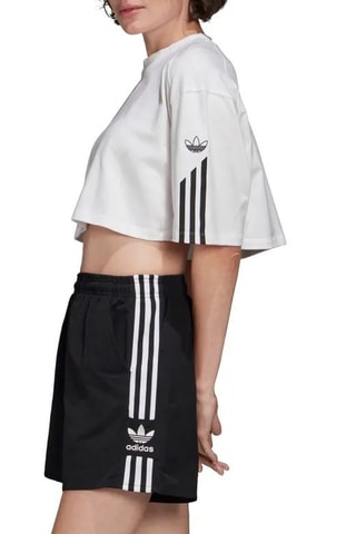 Cropped T-shirt Originals Fakten - Wit - Adidas