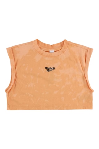 Cropped T-shirt tie and dye Vector - Oranje - Reebok