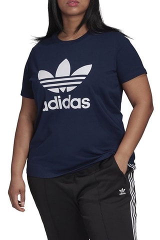 T-shirt Originals Plus Trefoil - Marineblauw - Adidas