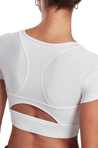 Training Crop Top Layered - Wit - Reebok