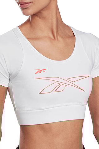 Training Crop Top Layered - Wit - Reebok
