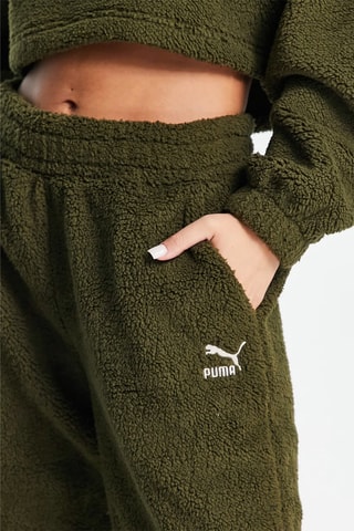 Broek Classics cosy club borg - Kaki - Puma