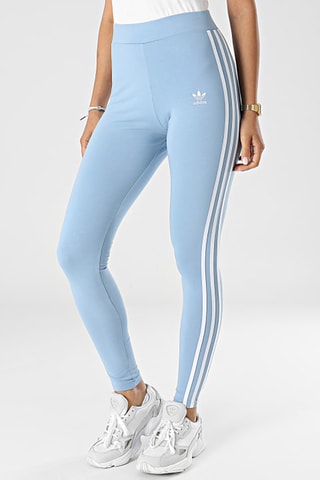 Sportlegging Hoge Taille Adicolor - Lichtblauw - Adidas