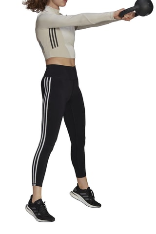 Training Crop Top 3 Stripes- Grijs - Adidas