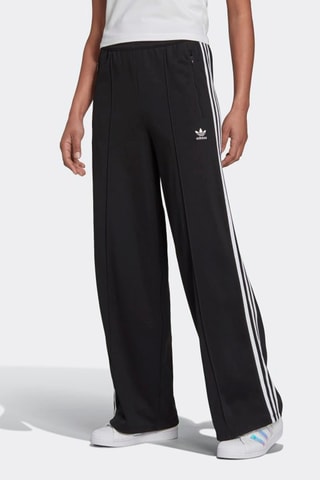 Joggingroek Wide Legs Hoge Taille Adicolor - Zwart - Adidas