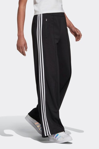 Joggingroek Wide Legs Hoge Taille Adicolor - Zwart - Adidas