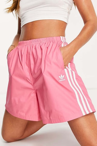 Short Hoge Taille Adicolor - Roze - Adidas