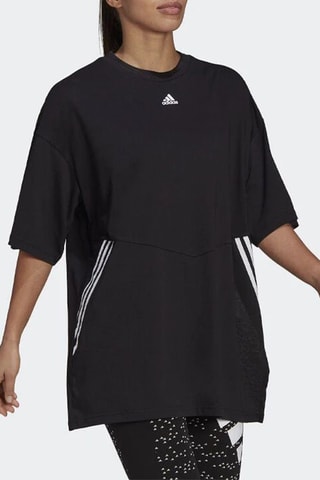 Trainingsshirt 3 Stripes - Zwart - Adidas