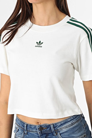 Cropped T-shirt Tennis Luxe - Wit - Adidas