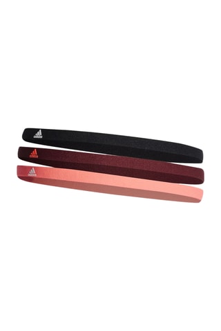 3 Trainingsbandeaus - Zwart en Bordeauxrood - Adidas