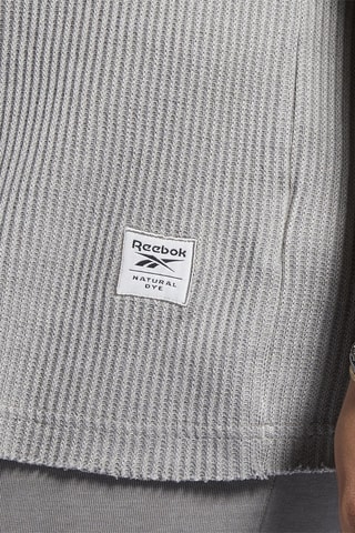 T-shirt Plus waffle - Grijs - Reebok