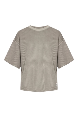 T-shirt Waffle - Grijs - Reebok