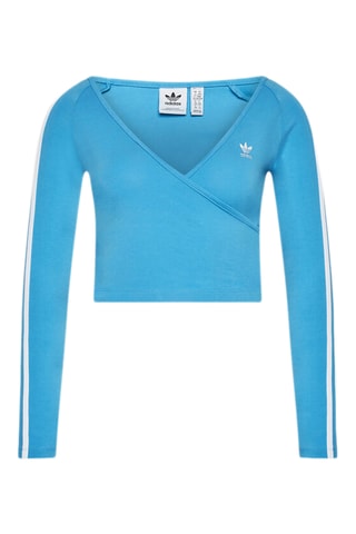 Training Crop Top 3-Stripes - Lichtblauw - Adidas