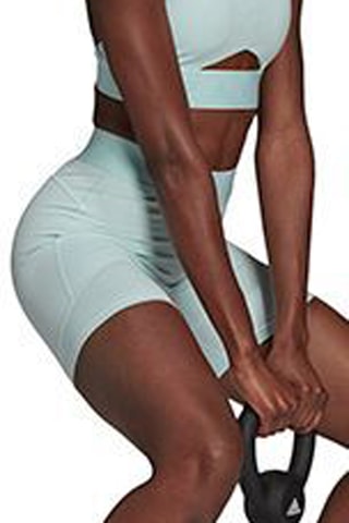 Wielrenbroekje Hoge Taille - Zeegroen - Adidas