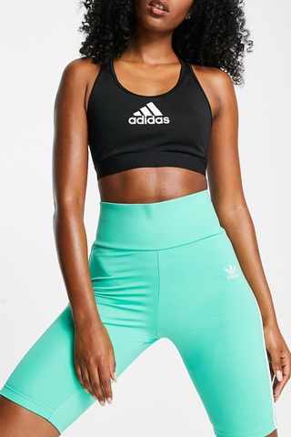 Wielrenbroekje Hoge Taille Originals Adicolor - Lichtgroen - Adidas