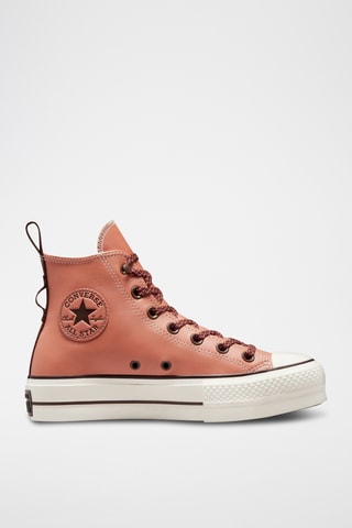 Leren Hoge Sneakers Chuck Taylor - Bruin - Converse