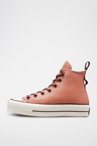 Leren Hoge Sneakers Chuck Taylor - Bruin - Converse