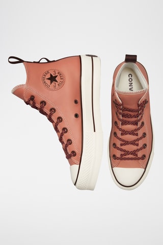 Leren Hoge Sneakers Chuck Taylor - Bruin - Converse