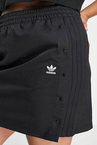 Minirok Hoge Taille Originals Plus - Zwart - Adidas