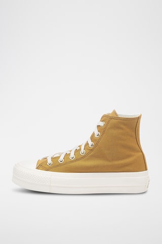 Platform Hoge Gympen Chuck Taylor - Mosterdgeel - Converse